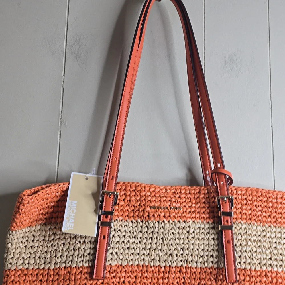 MICHEAL Micheal Kors Quinn Large North South Tote Bag Nwt - Picture 5 of 16